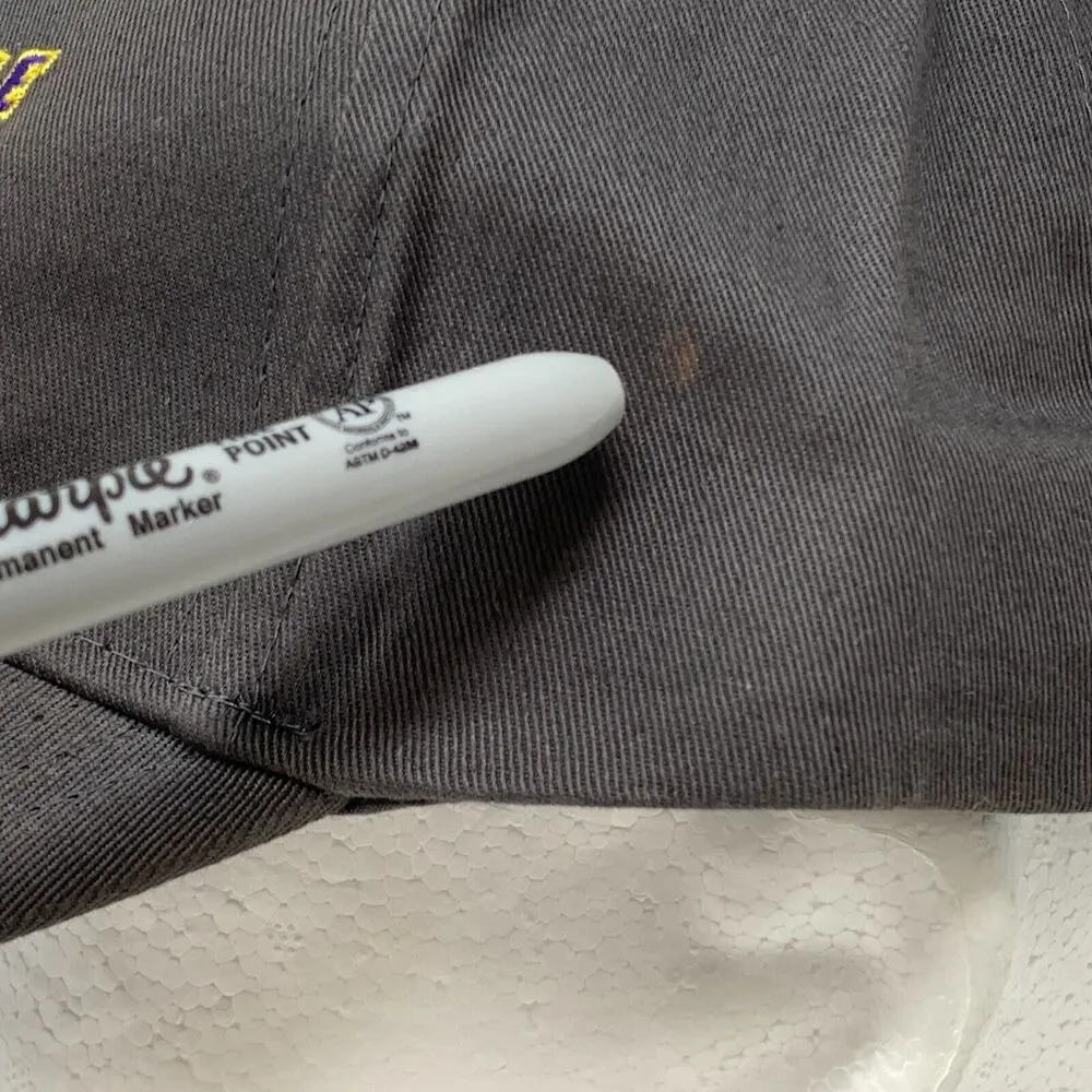 Las Vegas Bowl Hat Cap Gray NCAA College Football Royal Purple 6 Panel Strapback - Picture 5 of 10